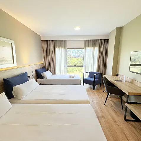 Chambre double avec lit supplémentaire